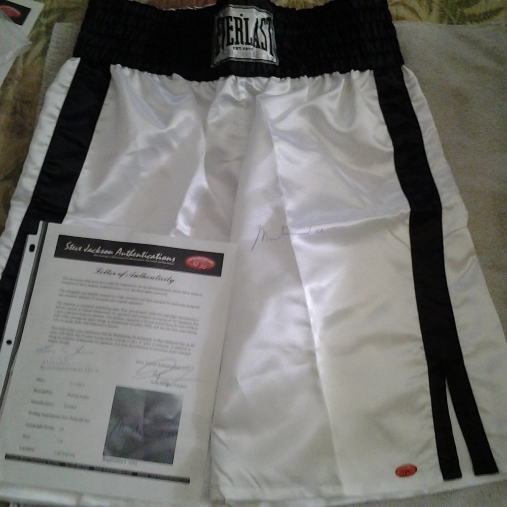 Muhammad Ali Autographed Boxing Trunks